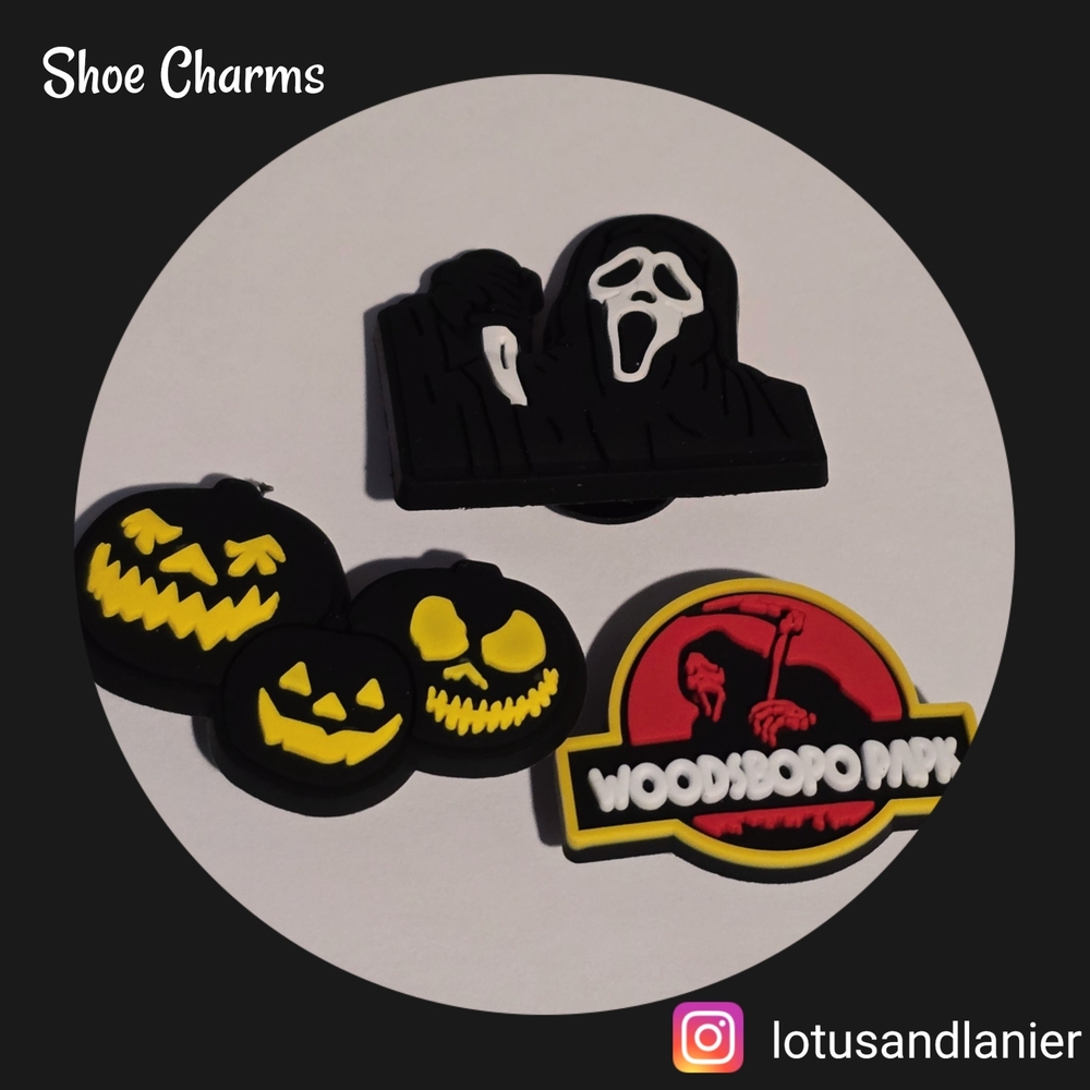 Shoe Charms Ghost Face Set Of 3